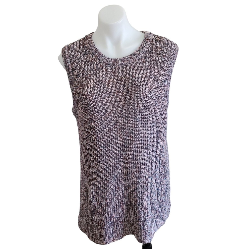 Ella Moss Rainbow Sleeveless Sweater Tunic Vest/Tank XL Juniors NWNT
